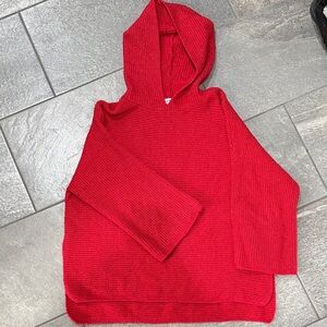 Old Navy Vibrant Red Oversized Knit Sweater